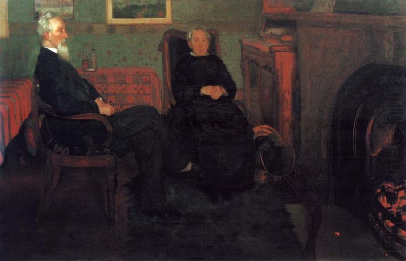 William Stott of Oldham Portrait of My Father and Mother china oil painting image